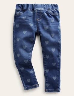 Adventure-Flex Denim Leggings-Mid Vintage Heart-Boden Clearance