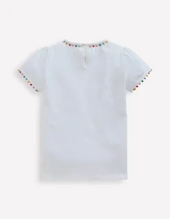 Ali Puff Sleeve Pom T-shirt--Boden Cheap