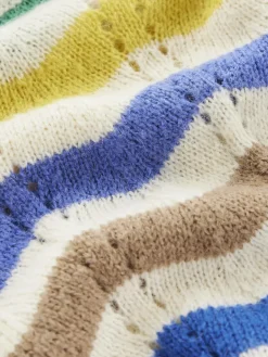 Alice Fluffy Raglan Sweater-Rainbow Wave-Boden Outlet