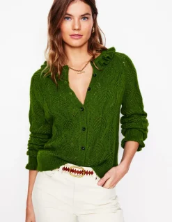 Alice Fluffy Stitch Cardigan-Promenade Green-Boden Discount