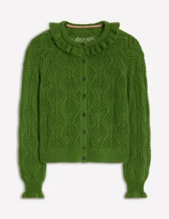 Alice Fluffy Stitch Cardigan-Promenade Green-Boden Discount
