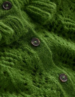 Alice Fluffy Stitch Cardigan-Promenade Green-Boden Discount