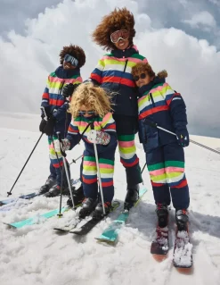 All-Weather Waterproof Coat-Rainbow Stripe-Boden Best Sale