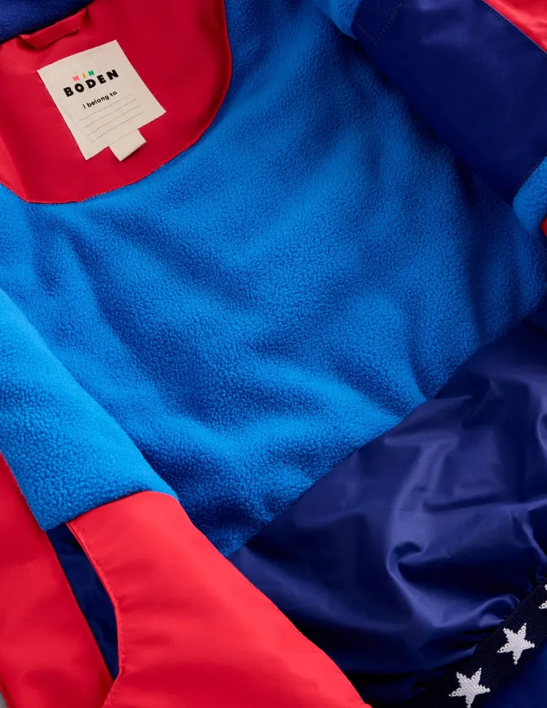 All-Weather Waterproof Coat-Strawberry Tart Red Star-Boden Flash Sale