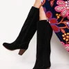 Almond Toe Heeled Knee Boots--Boden Cheap