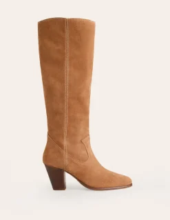 Almond Toe Heeled Knee Boots--Boden Online