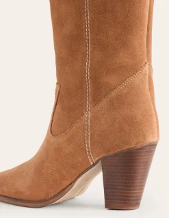 Almond Toe Heeled Knee Boots--Boden Online