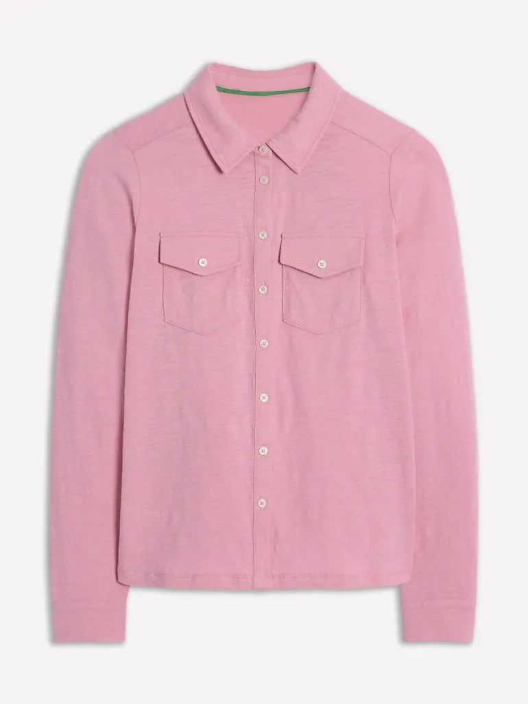 Amy Jersey Shirt-Formica Pink-Boden Outlet