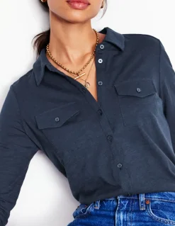 Amy Jersey Shirt--Boden Fashion