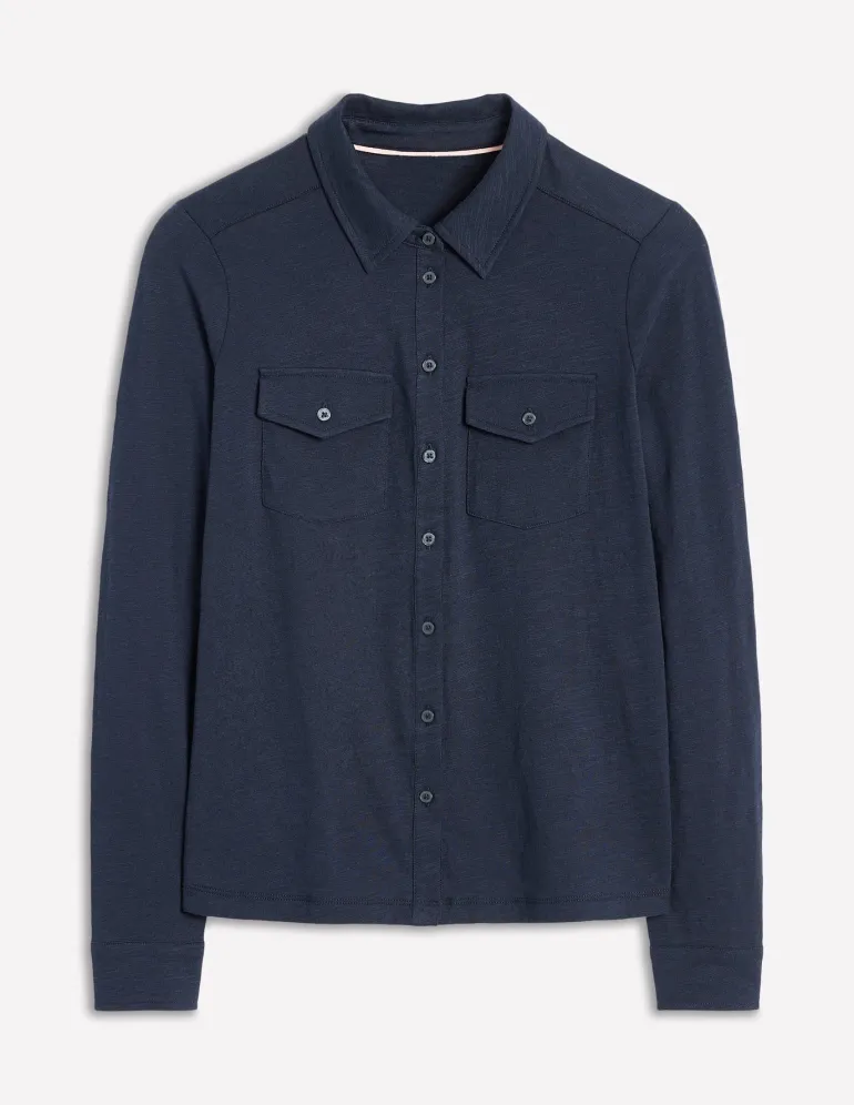 Amy Jersey Shirt--Boden Fashion