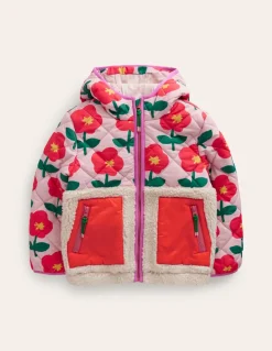Annabelle Borg Mix Jacket-Vintage Pink Cut Out Flower-Boden Online