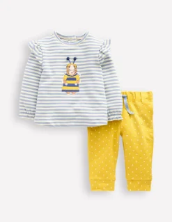 Appliqué Jersey Play Set-Vintage Blue and Ivory Stripe-Boden Shop