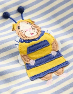 Appliqué Jersey Play Set-Vintage Blue and Ivory Stripe-Boden Shop
