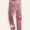 Appliqué Leggings-Vintage Pink Ballerinas-Boden Store