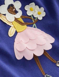 Appliqué Tunic and Legging Set-Starboard Blue Fairies-Boden Fashion
