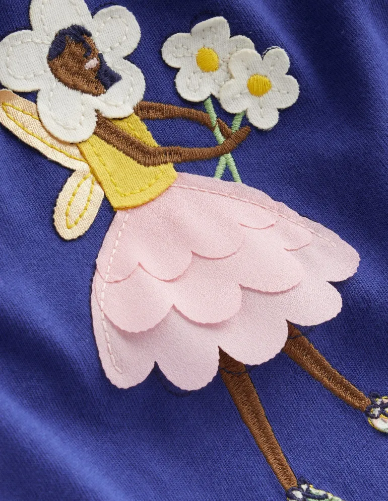 Appliqué Tunic and Legging Set-Starboard Blue Fairies-Boden Fashion