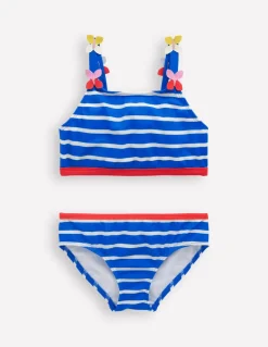 Applique Strap Bikini-Gallery Blue Stripe Butterfly-Boden Clearance