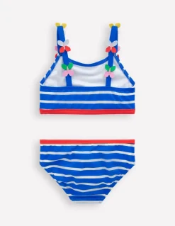 Applique Strap Bikini-Gallery Blue Stripe Butterfly-Boden Clearance