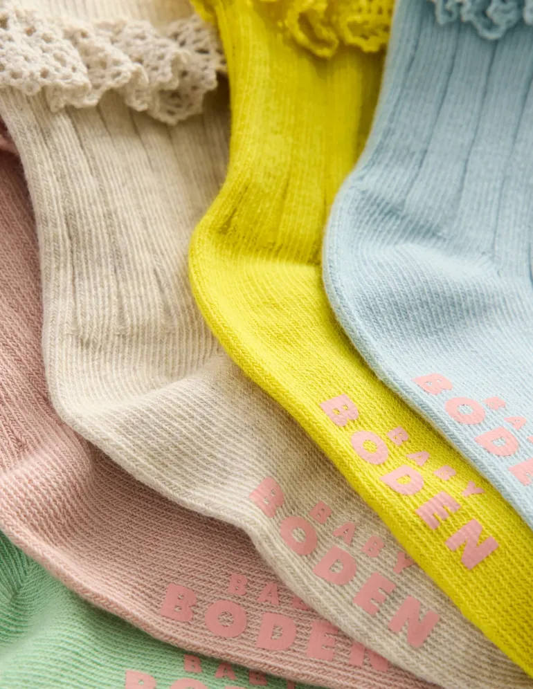Baby Frilly Socks 5 Pack--Boden Best