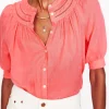 Bea Linen Top-Azealia Pink-Boden New