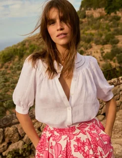 Bea Linen Top--Boden New