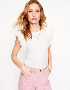 Belle Broderie Sleeve Top--Boden Best Sale