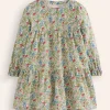 Betsy Tiered Twirly Dress-Multi Meadow Floral-Boden Shop