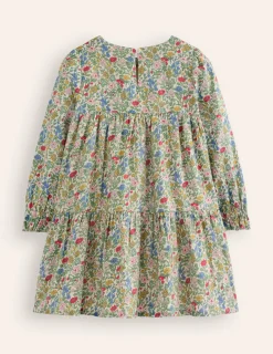 Betsy Tiered Twirly Dress-Multi Meadow Floral-Boden Shop