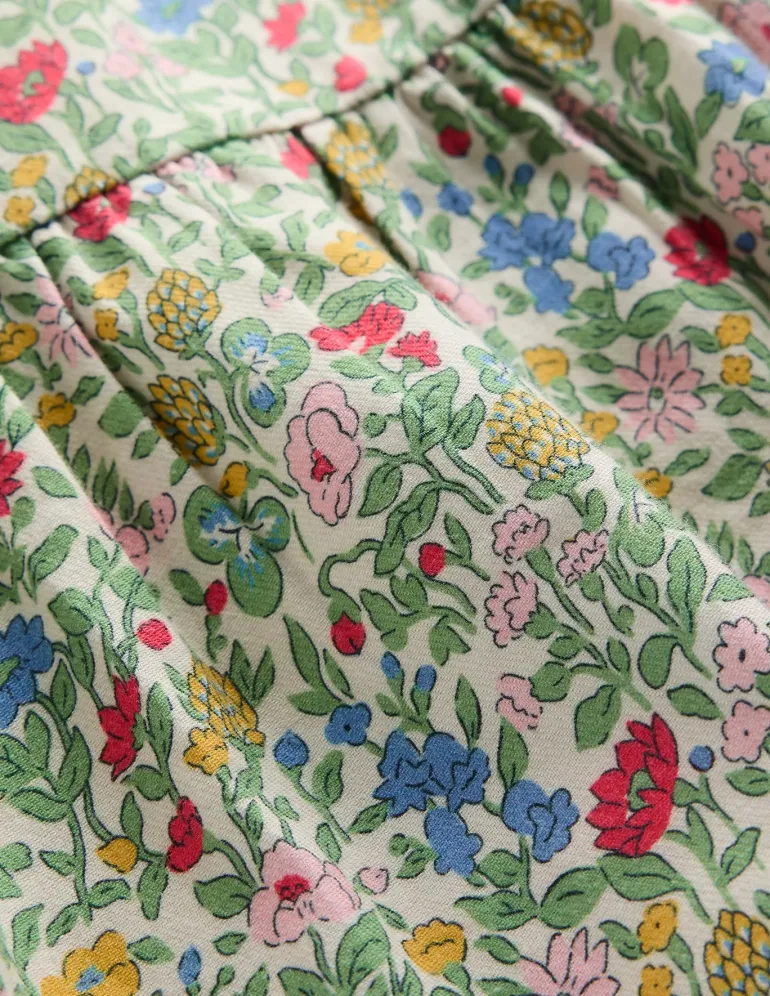 Betsy Tiered Twirly Dress-Multi Meadow Floral-Boden Shop