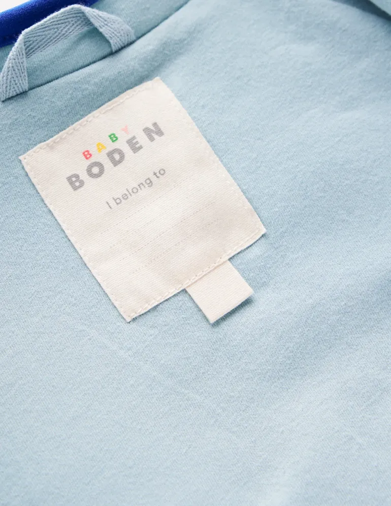 Borg Fleece-Vintage Blue Sheep-Boden Shop