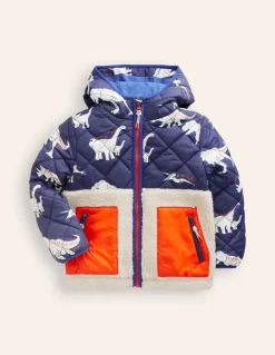 Borg Mix Jacket-College Navy Dino/ Borg-Boden Online