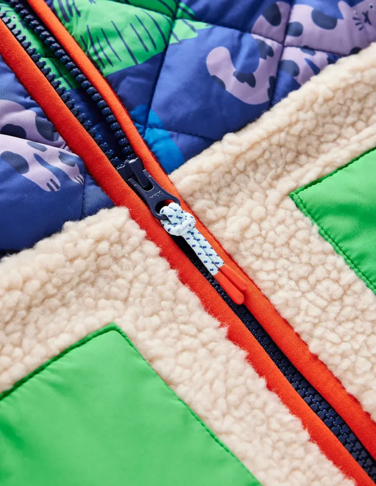 Borg Mix Jacket-Rainbow Pets-Boden Outlet