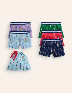 Boxers 5 Pack-Multi Rockets-Boden Flash Sale