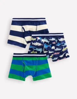 Boxers 3 Pack-Shark stripe-Boden Best Sale