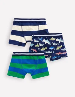 Boxers 3 Pack-Shark stripe-Boden Best Sale