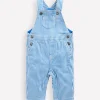 Boys Dungaree-Blue Ticking Stripe-Boden Outlet
