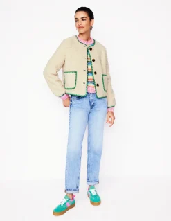 Chelsea Casual Jacket-Neutral Borg-Boden Outlet