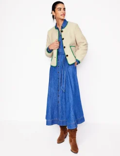 Chelsea Casual Jacket-Neutral Borg-Boden Outlet