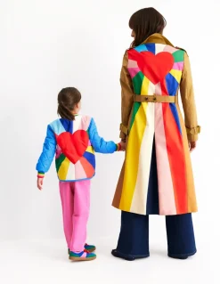 Cheltenham Trench Coat-Multi, Heart Spectrum-Boden Cheap