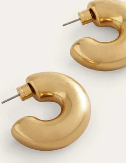 Chunky Small Hoop Earrings--Boden Outlet