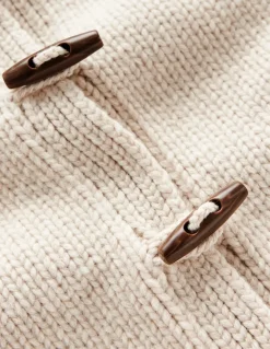 Chunky Wool Cardigan-Warm Ivory-Boden Sale
