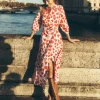 Clara Cotton Shirt Dress-Ivory, Heart Cluster-Boden Sale