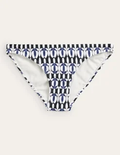 Classic Bikini Bottoms-Black, White Geo-Boden Clearance