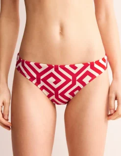 Classic Bikini Bottoms-Flame Scarlet, Maze-Boden New