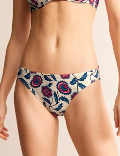 Classic Bikini Bottoms-Ivory, Floret Vine-Boden Hot