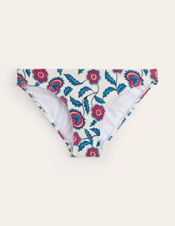 Classic Bikini Bottoms-Ivory, Floret Vine-Boden Hot