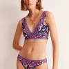 Classic Bikini Bottoms-Mandarin Red, Botanical Sprig-Boden Online