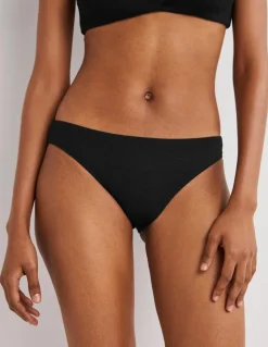Classic Bikini Bottoms-Textured Black-Boden Best