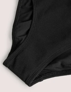 Classic Bikini Bottoms-Textured Black-Boden Best