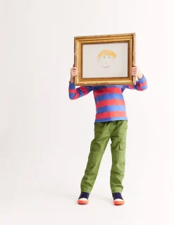 Classic Rugby Shirt-Jam Red/ Bluejay-Boden Fashion